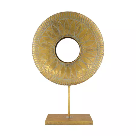 Beeld rond mtl l37.5b12h57.5cm gd