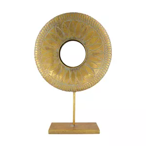 Beeld rond mtl l37.5b12h57.5cm gd