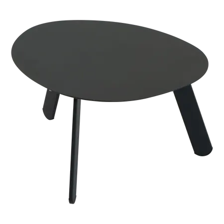 Bijzettafel tiki 55x46x28cm zwart - afbeelding 2