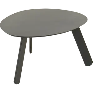 Bijzettafel tiki 55x46x28cm zwart