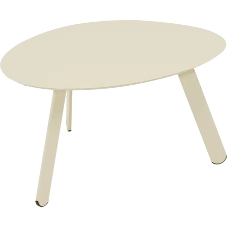 Bijzettafel tiki 74x60x36cm creme - afbeelding 1