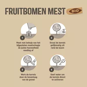 Bio fruitbomenmest 1kg - afbeelding 3