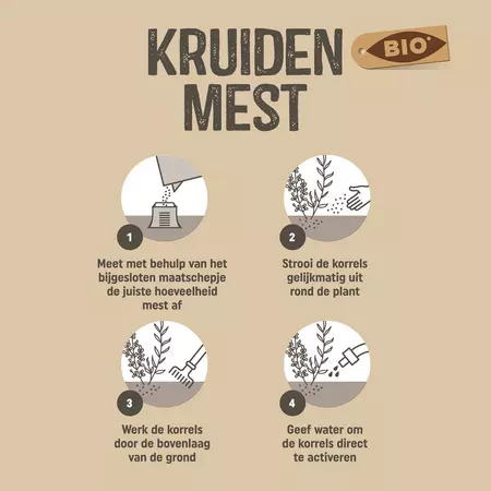 Bio kruidenmest 1kg - afbeelding 3