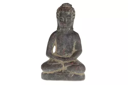 Boeddha l12b9h21cm d.grijs