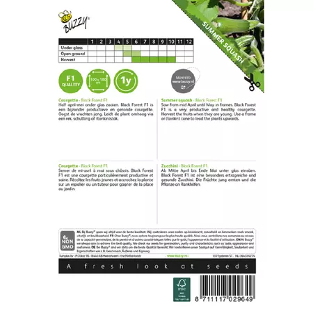 Courgette black forest f1 6zdn - afbeelding 2