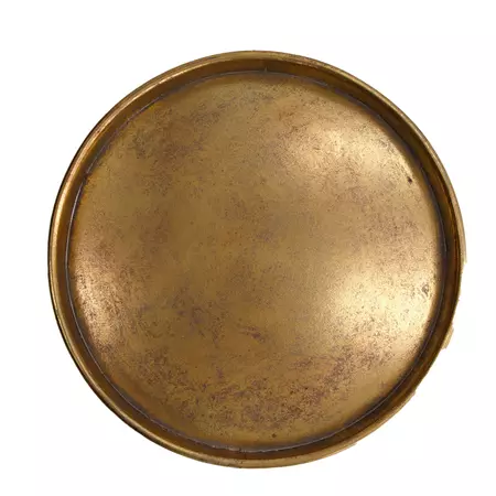 Dienblad metaal d37h4cm goud - afbeelding 2