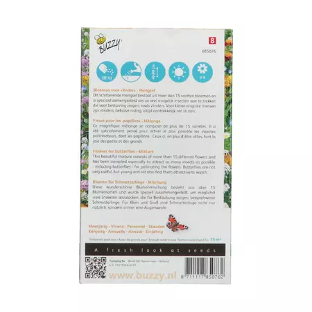 Flower mix vlinders laag 15m2 - afbeelding 2