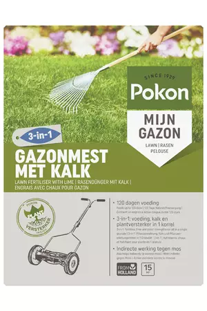 Gazonm+kalk 3-in-1 15m2 - afbeelding 1