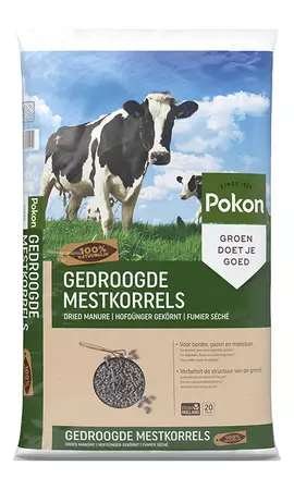 Gedroogde mestkorrel 20kg - afbeelding 1