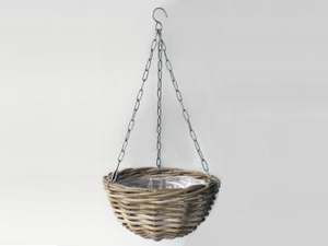 Hanging basket d30cm antique grijs