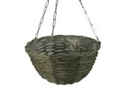 Hanging basket wilg d30cm grijs