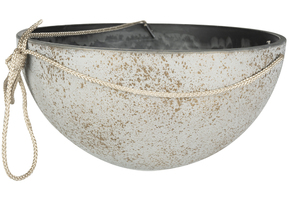 Hangpot nova d35h17cm concrete gold - afbeelding 1