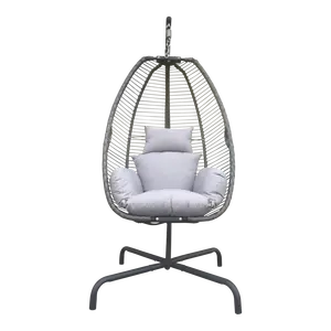 Hangstoel rope grijs
