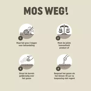 Mos weg! 25 m2 875g - afbeelding 3