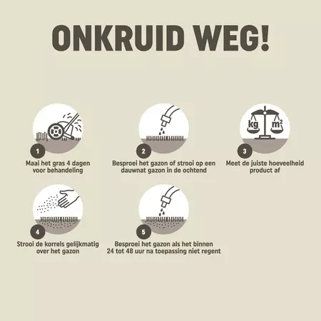 Onkruid weg 40m2 800g - afbeelding 3