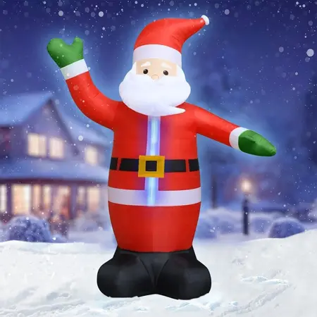 Opblaasbare kerstman 4 meter - afbeelding 2