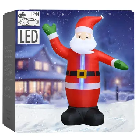 Opblaasbare kerstman 4 meter - afbeelding 6