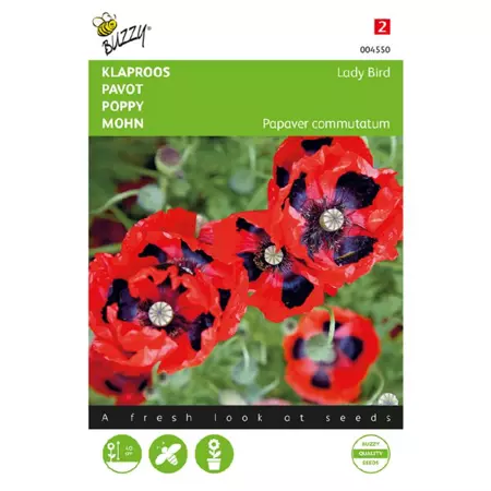Papaver lady bird 0.5g - afbeelding 1