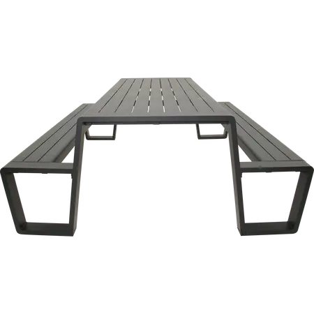 Picknickset estilo 220cm antraciet - afbeelding 2