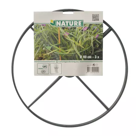 Plantensteunen rond d40cm groen 3st - afbeelding 1