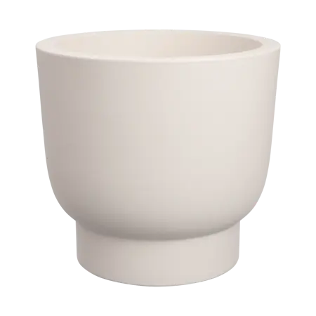 Pot pc amber grail d30cm linnen wit - afbeelding 1