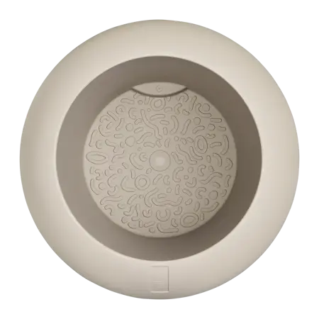 Pot pc amber roll d43h58cm b.beige - afbeelding 4
