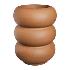 Pot pc amber roll d43h58cm karamel - afbeelding 1