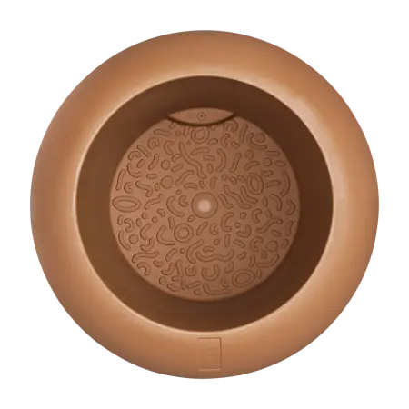 Pot pc amber roll d43h58cm karamel - afbeelding 6