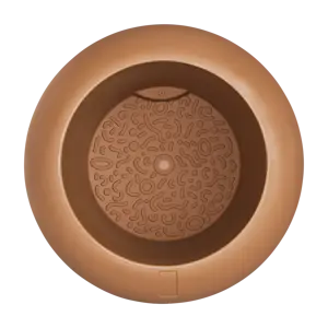 Pot pc amber roll d43h58cm karamel - afbeelding 6
