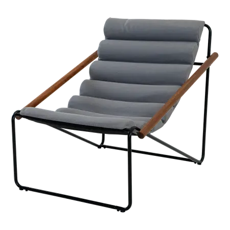 Relaxstoel miami grijs - afbeelding 1