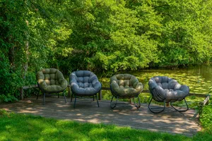 Schommelstoel cozy alu stone - afbeelding 5