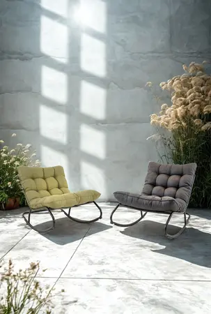 Schommelstoel zenzi zwart - afbeelding 2