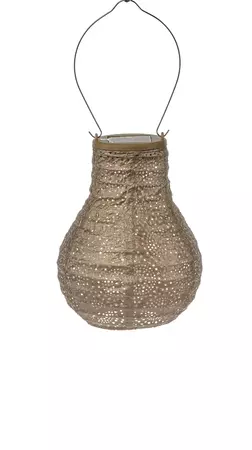 Solarlamp d16cm bulb occult goud