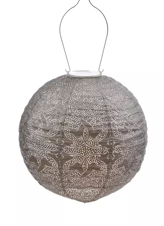 Solarlamp d30cm marrakesh taupe