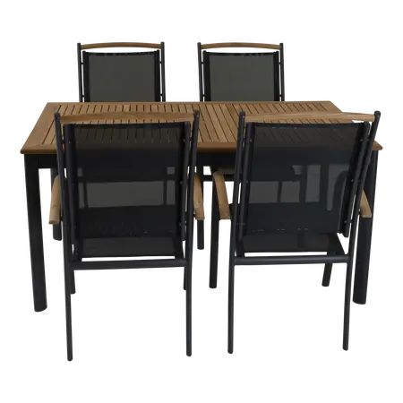 Tafel monza l150b90cm antraciet - afbeelding 2