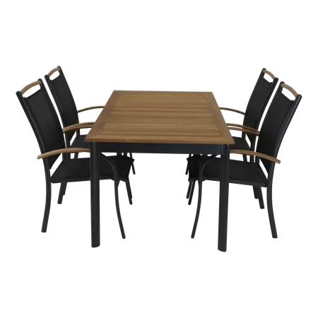 Tafel monza l150b90cm antraciet - afbeelding 5