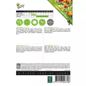 Tagetes patula nana petite harmo 1g - afbeelding 2