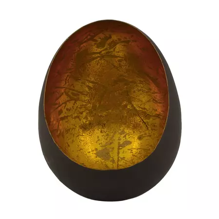 Theelichthouder l13b15h20cm goud
