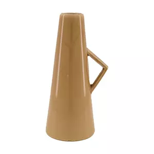 Vaas keramiek l13.5b11h26cm beige