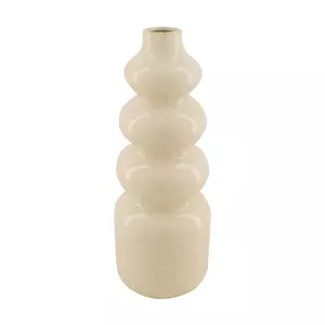 Vaas keramiek l15b15h37.5cm wit - afbeelding 2