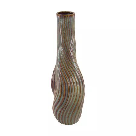 Vaas keramiek  l15b15h50cm multi
