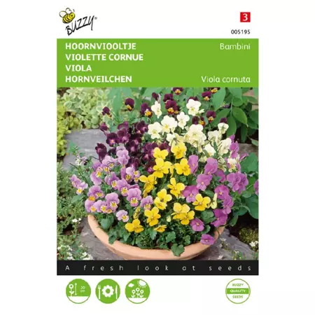 Viola cornuta bambini mix 0.4g - afbeelding 1
