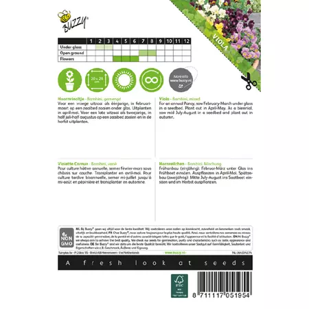 Viola cornuta bambini mix 0.4g - afbeelding 2