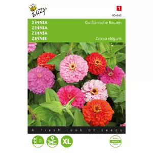 Zinnia elegans californisch rs 1.5g - afbeelding 1