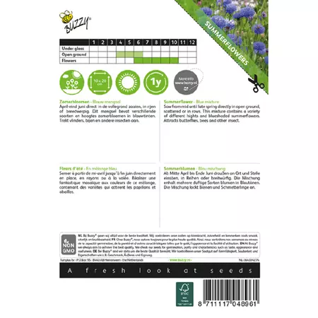 Zomerbloem blauwe tint 2g - afbeelding 2