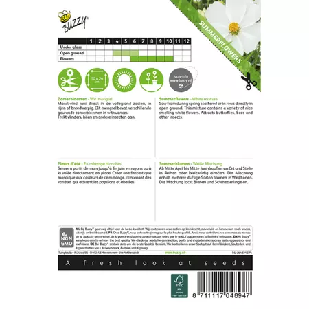 Zomerbloem witte tint 2g - afbeelding 2